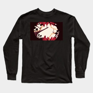 Red Pink Forest Long Sleeve T-Shirt